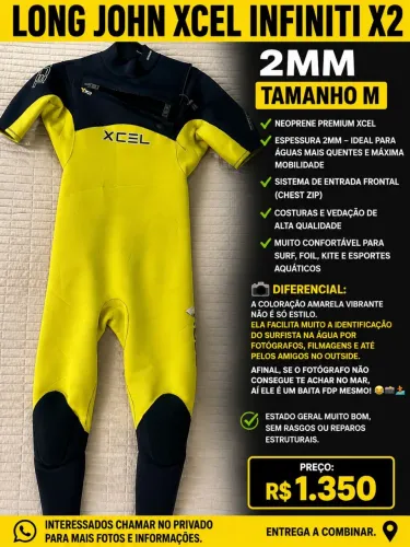 Roupa de borracha 2mm Xcel M 