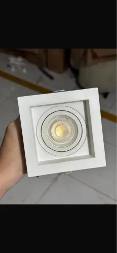 Kit 35 Spots LED Embutir Quadrado Branco com Lâmpada