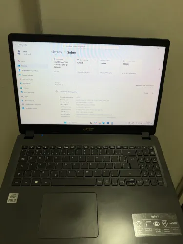 Notebook Acer Aspire 3 i3 10th 8gb ram 240 ssd
