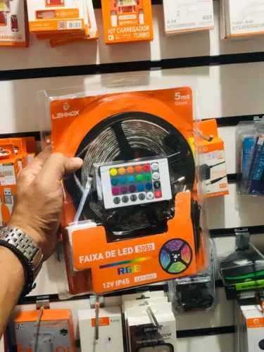 Fita Led - USB colorida - com controle - Decore seu ambiente