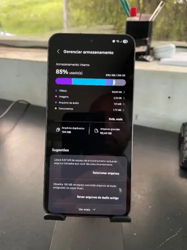 S24 256GB troco por iPhone com volta pra mim 
