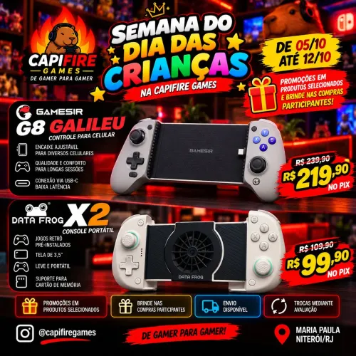 GameSir G8 Galileo e Data Frog X3 - Promoção Dia das Crianças