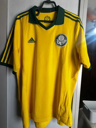 Camisa Palmeiras III 2014 Centenário Adidas Pátria Amada Amarela Original GG