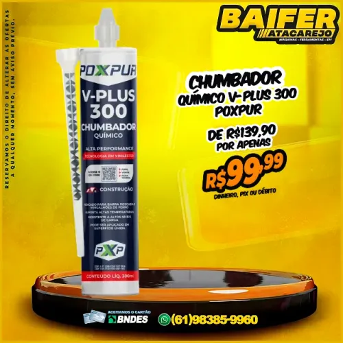 Chumbador Químico V-Plus 300 Poxpur