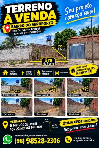 TERRENO À VENDA - BAIRRO DO AEROPORTO