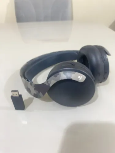 Fone Sony PlayStation Pulse 3D na cor Gray Camouflage 