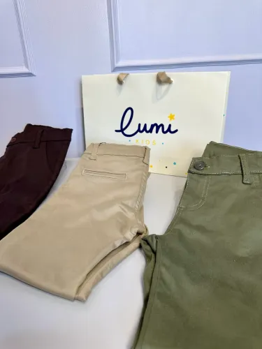 Calça masculina infantil em sarja