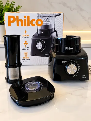 Liquidificador sem copo Philco PH900 turbo pro 12Velocidades