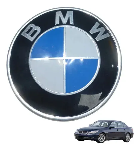 Emblema Tampa Traseiro Bmw 530i N52 E60 3.0 6cc 2008 2009 Preto