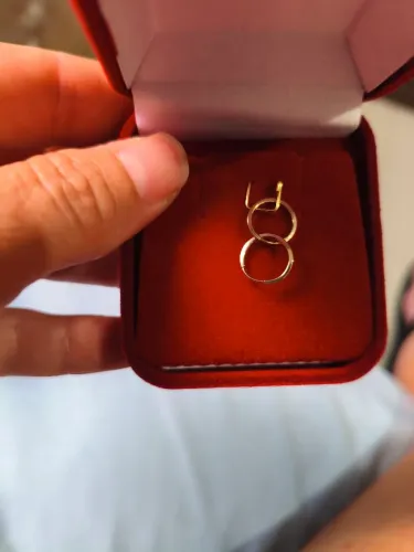 Mini argolinha ouro 18 k