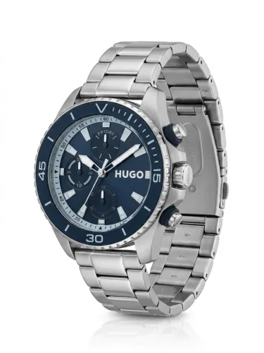 RELÓGIO HUGO BOSS ORIGINAL CRONÓGRAFO AZUL - NOVO NA CAIXA