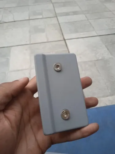 Contra-fechadura Com Aba Para Porta De Vidro Temperado