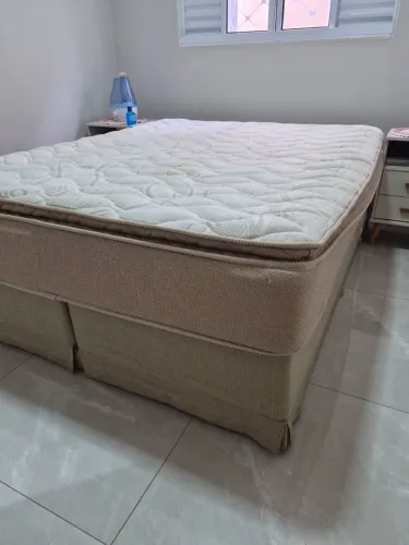 Cama box casal + colchão Entrego