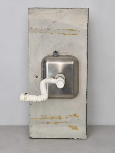 Pia De Inox Concretado Medidas: 1,20 M X 0,54 M S/ Uso