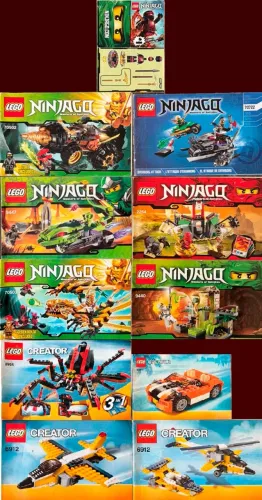 Coleção de Manuais de Montagem Lego para Colecionadores