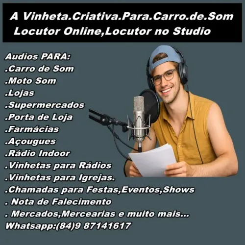 Gravação De Propagandas Para Carro De Som,Vinhetas,Studio Online