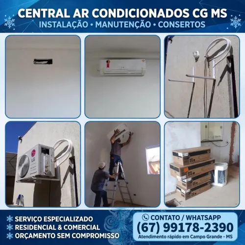 Instalação e consertos de ar condicionado