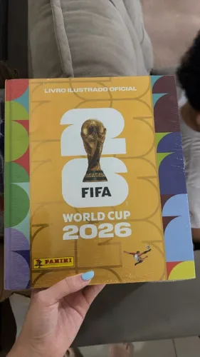 Álbum capa dura dourado copa do mundo 2026 novo lacrado*