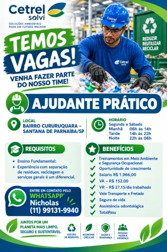 VAGAS SHOPEE SANTANA DE PARNAÍBA