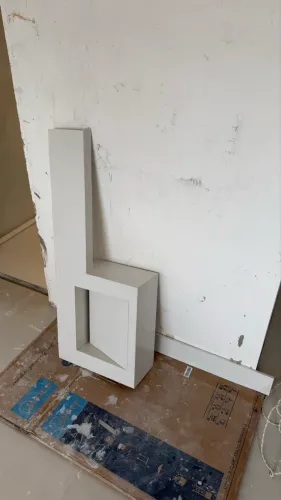 LAVATÓRIO PIA ESCULPIDA QUARTZO BRANCO BANHEIRO