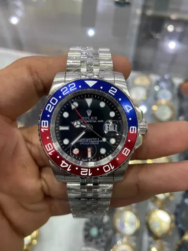 Rolex GMT-Master II Pepsi Azul E Vermelho Automático Premium C Garantia
