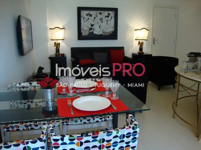 Apartamento Mobiliado com 51m² 1 vaga na V. Olimpia