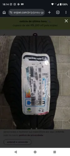 pneu general altimax hp 185/60r14 (2pneus)