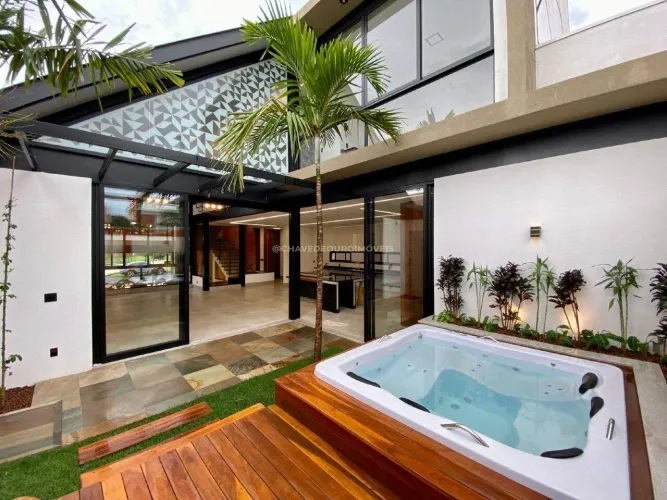 Casa em condomínio para aluguel, 3 quartos, 3 suítes, 4 vagas, Estância dos Ipês - Uberaba