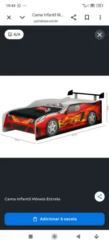 Cama infantil sport car