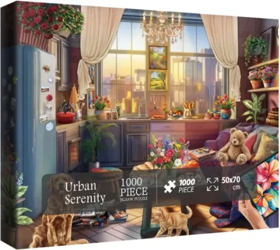 Quebra-cabeça puzzle importado IdeaBazar Pickforu Urban Serenity, 1000 peças