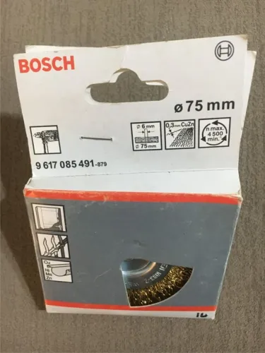 Escova Aço Bosch Circular 75mm - Nova Lacrada