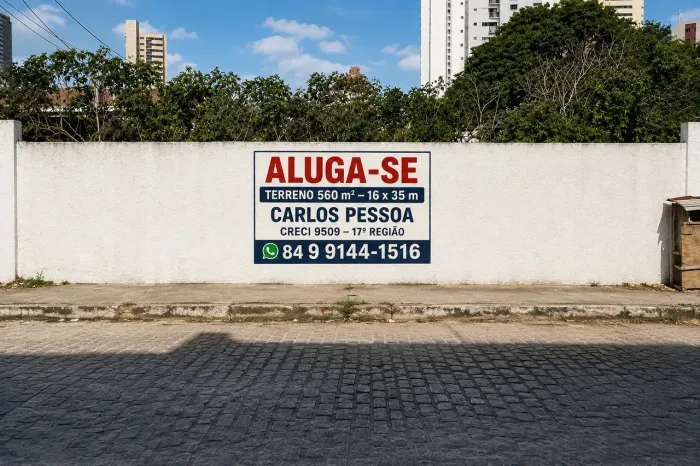 Terreno comercial para aluguel em Lagoa Nova 560 m²