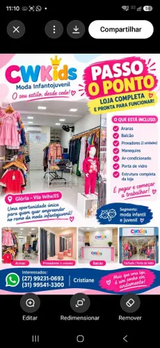 Loja de roupas infanto e juvenil