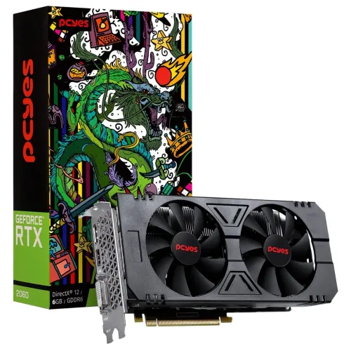 Placa de Vídeo RTX 2060 6GB PCYes - perfeito estado