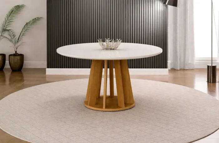 Mesa de Jantar Redonda Contemporânea