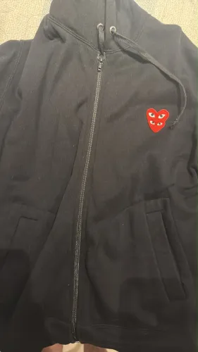 Moletom zip up cdg family