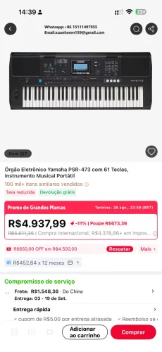 TECLADO PSR E473