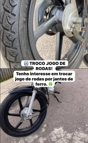 Troco rodas por jante de ferro