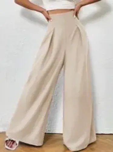 Calça Bege Alfaiataria Shein