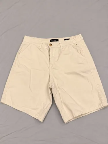 Bermuda Pool Jeans Riachuelo Branca Sarja Chino Tam. 38