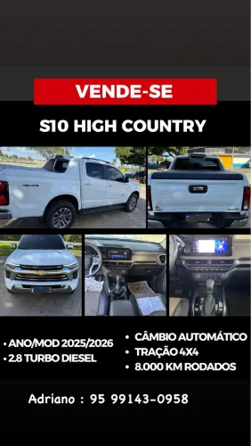 Chevrolet S10 P-up H.country 2.8 4X4 CD Dies.aut. 2026