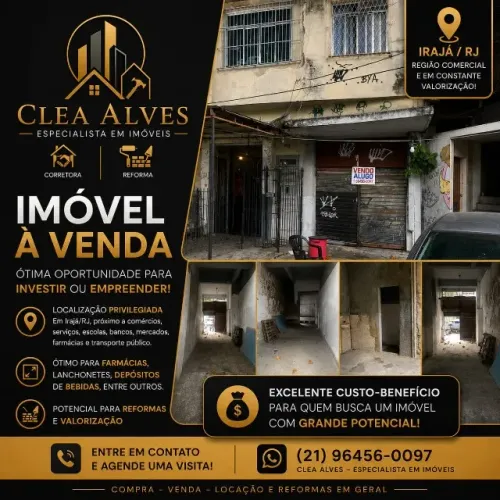 EXCELENTE LOJA COMERCIAL Á VENDA EM IRAJÁ/RJ