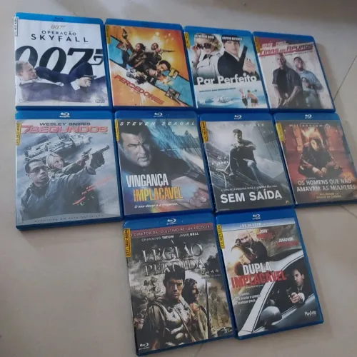 Blu Ray 10 super filmes com ótima qualidade