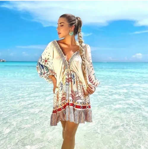 Vestido Lança Perfume estampado