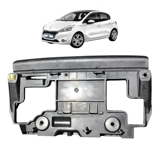 Moldura Central Multimídia Peugeot 208 2015 Uzad0 *7
