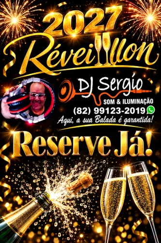Réveillon 2027 - Som, Iluminação e DJ para a sua Festa.