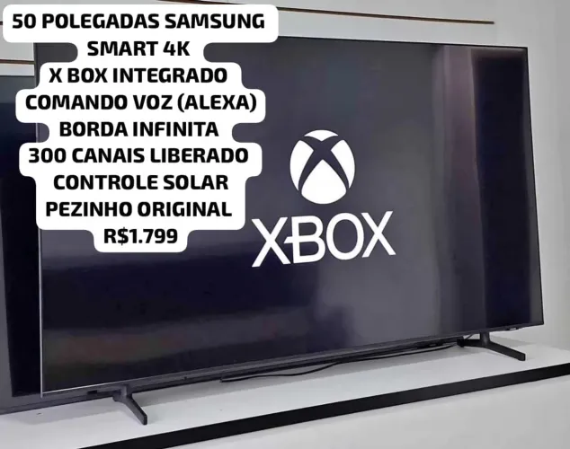 50 SAMSUNG SMART 4K COMANDO VOZ (ALEXA) GAME X BOX INTEGRADO 300 CANAIS FAÇO ENTREGA