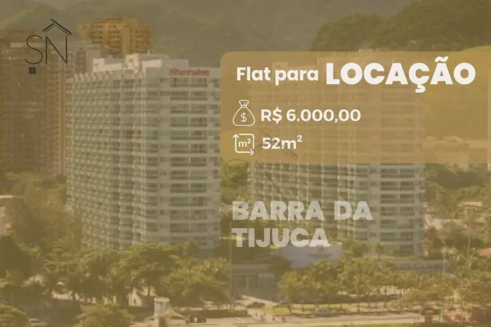 Flat com 2 dormitórios para alugar, 52 m² por R$ 10.200,00/mês - Barra da Tijuca - Rio de