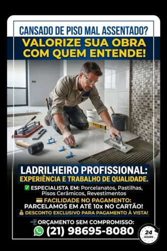 ? CANSADO DE PISO MAL ASSENTADO? VALORIZE SUA OBRA COM QUEM ENTENDE! ?