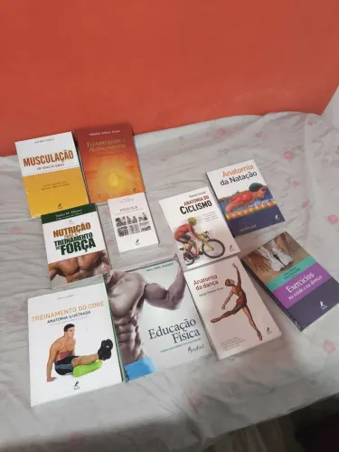 Lote 10 Livros Educação Física - Anatomia, Musculação E Fisiologia